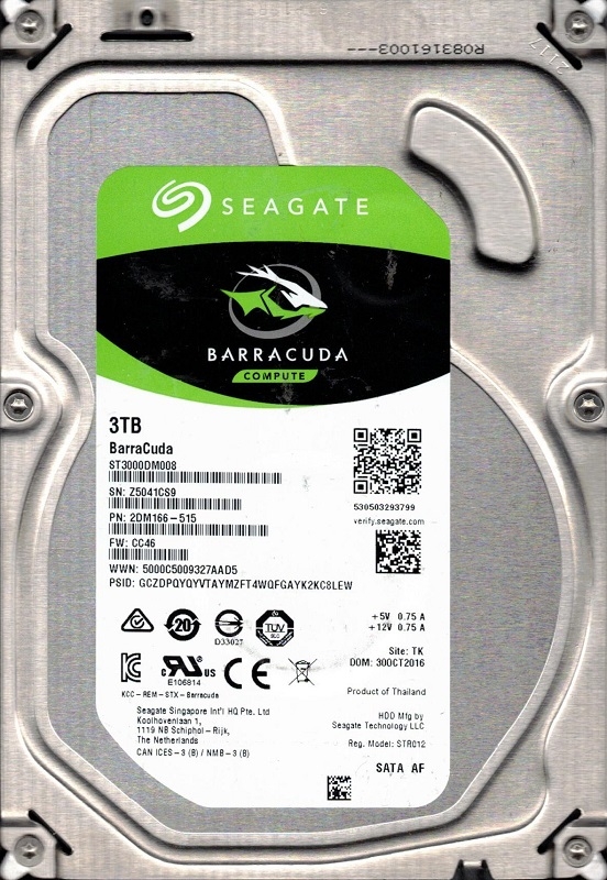 Seagate Barracuda 3TB HDD ST3000DM008（15 Amazon.com: Seagate Barracuda - 3TB, 7, 200 RPM, 3.5