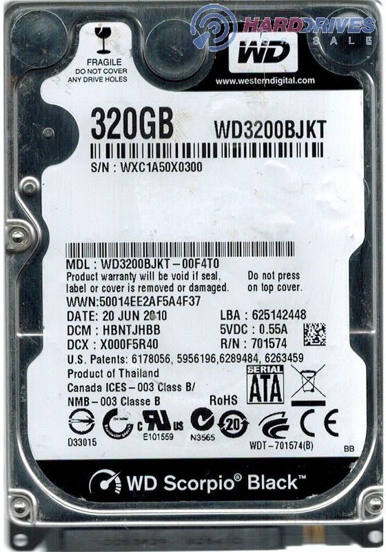 WD3200BJKT-00F4T0