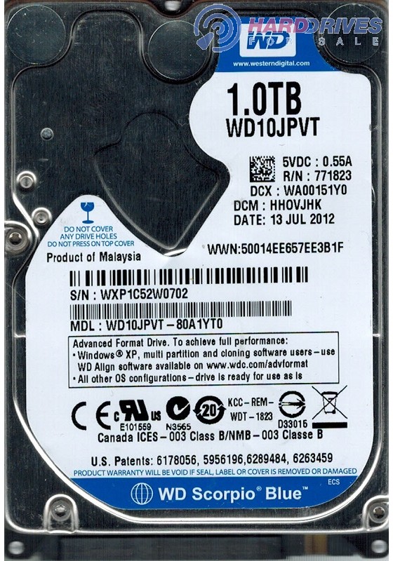 WD10JPVT-80A1YT0