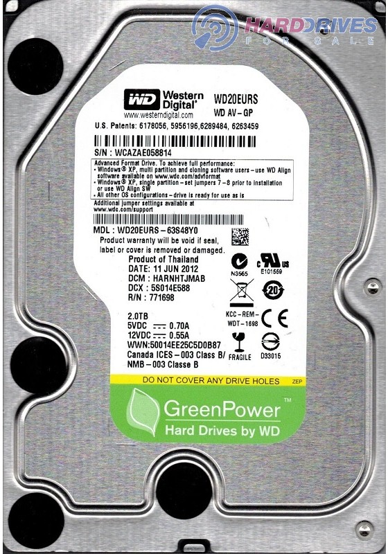 WD20EURS-63S48Y0