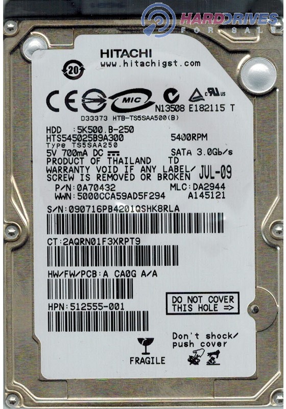 HTS545025B9A300