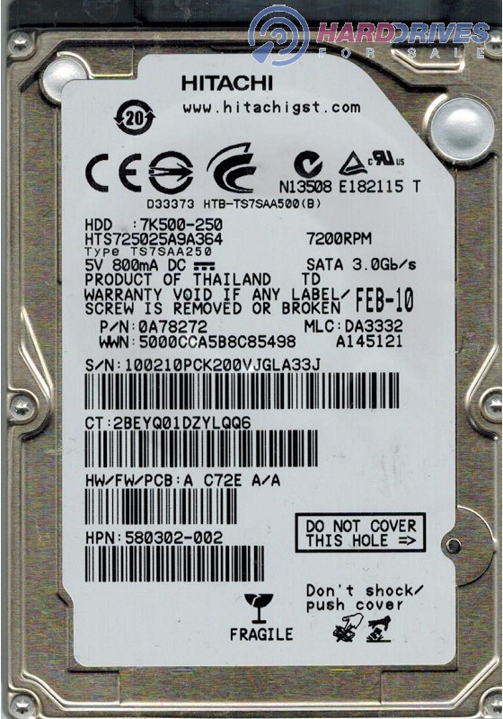 HTS725025A9A364