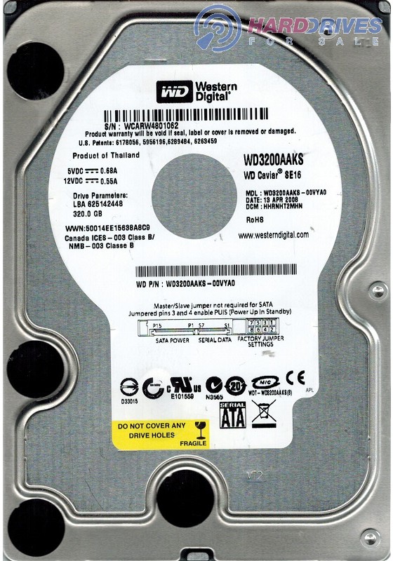 WD3200AAJB-00TYA0