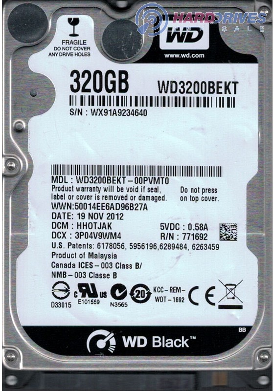 WD3200BEKT-00PVMT0