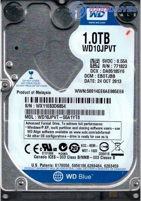 WD10JPVT-55A1YT0