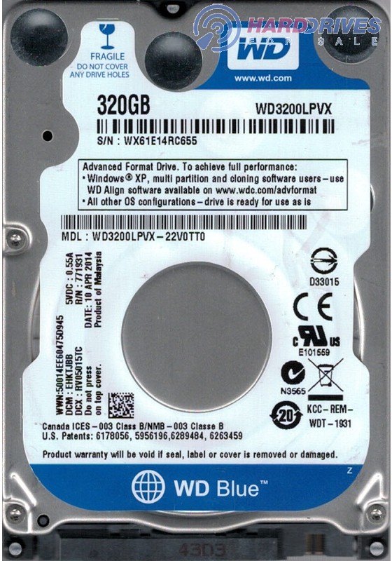 WD3200LPVX-22V0TT0