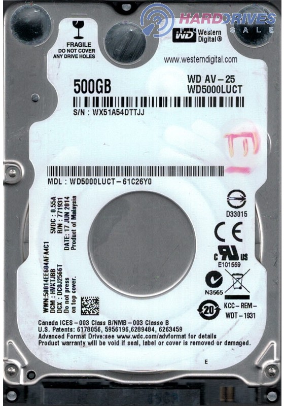 WD5000LUCT-61C26Y0