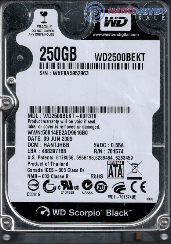WD2500BEKT-00F3T0