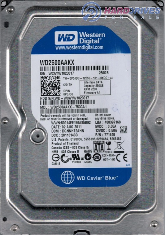 WD2500AAKX-753CA1