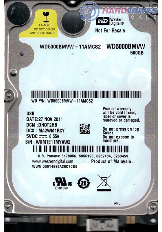 WD5000BMVW-11AMCS2