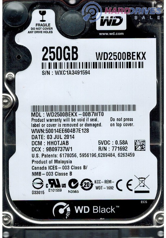 WD2500BEKX-00B7WT0