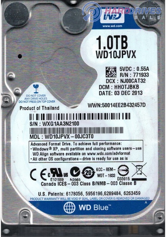 WD10JPVX-00JC3T0