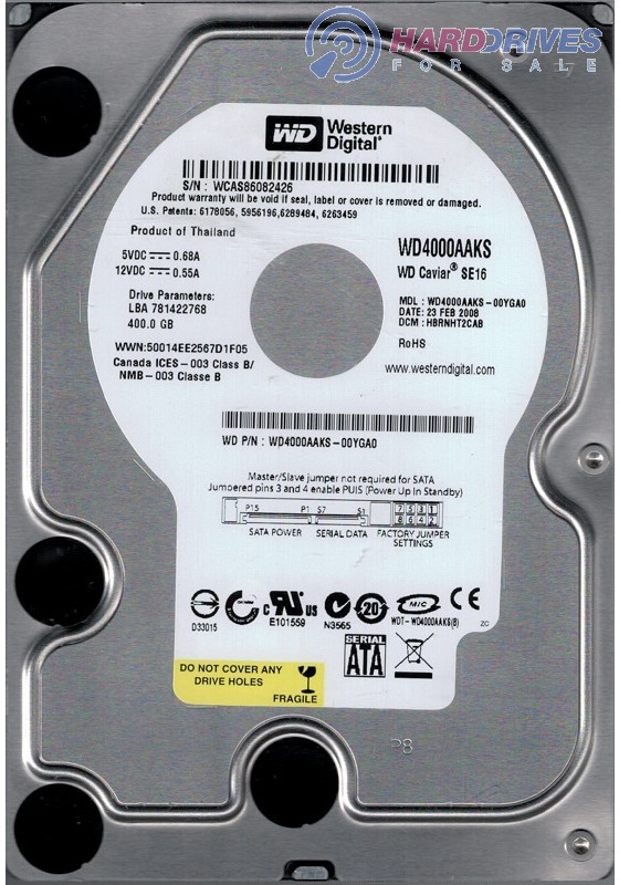 WD4000AAKS-00YGA0
