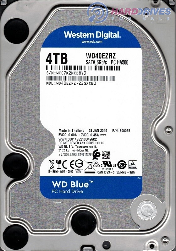 WD40EZRZ-22GXCB0 WCC7K Western Digital 4TB