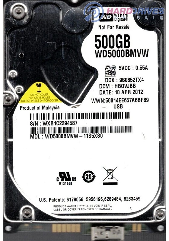 WD5000BMVW-11S5XS0