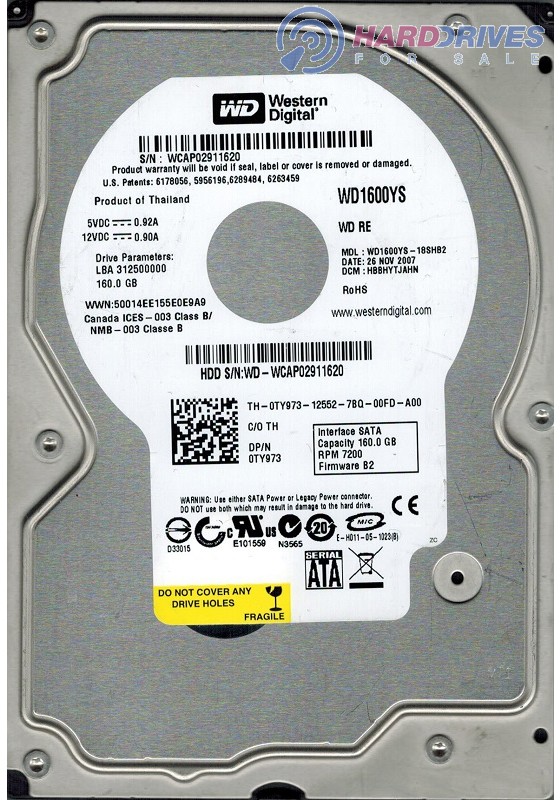 WD1600YS-18SHB2