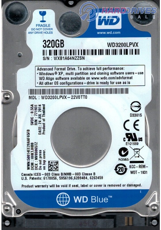 WD3200LPVX-22V0TT0