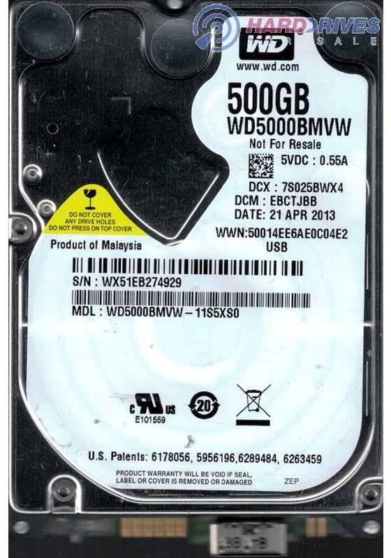 WD5000BMVW-11S5XS0