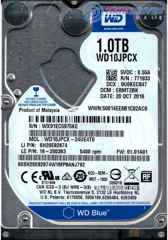 WD10JPCX-24UE4T0