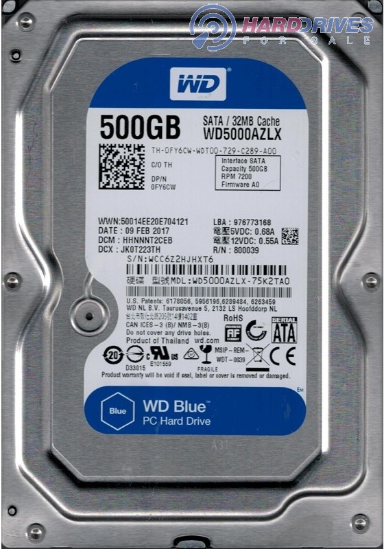 WD5000AZLX-75K2TA0
