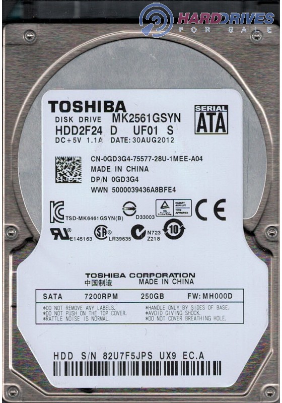 MK2561GSYN HDD2F24 D UF01 S