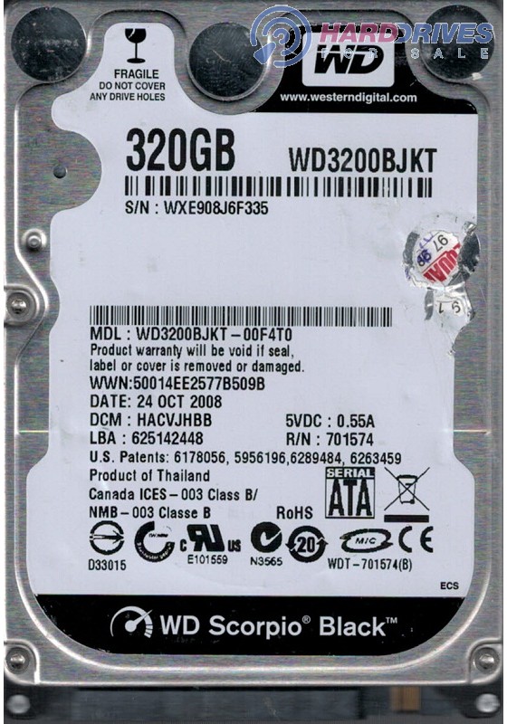 WD3200BJKT-00F4T0