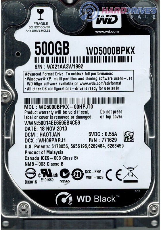 WD5000BPKX-00HPJT0