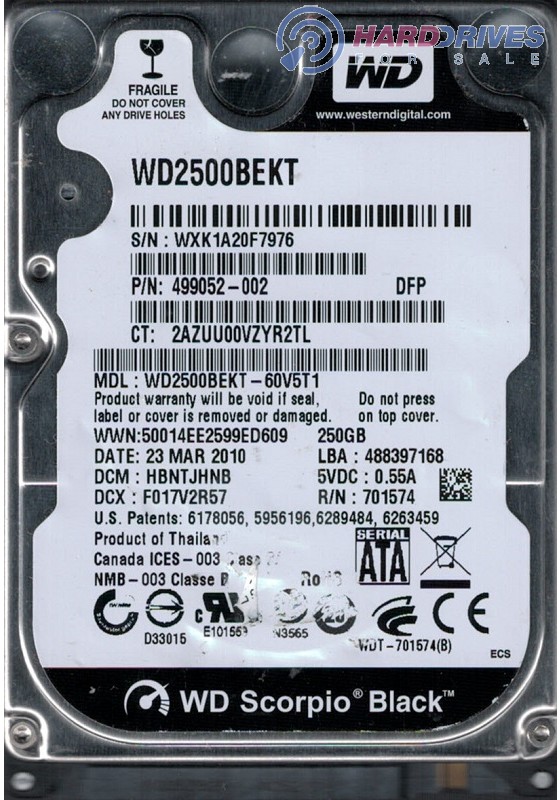 WD2500BEKT-60V5T1