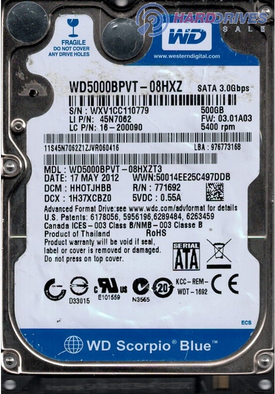 WD5000BPVT-08HXZT3