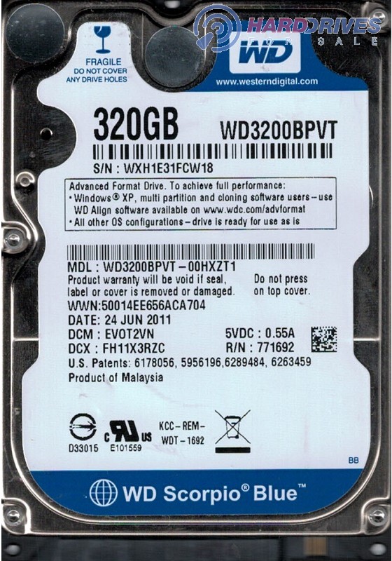 WD3200BPVT-00HXZT1