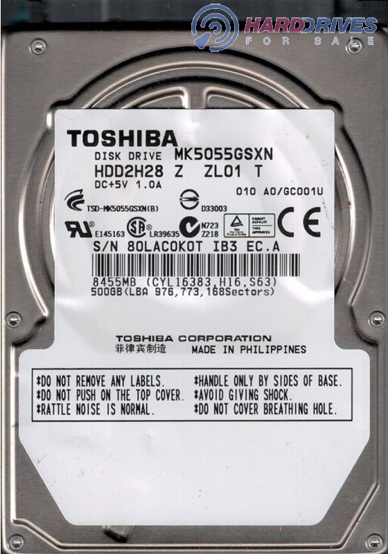 G002657A MK5055GSXN Toshiba 500GB SATA 2.5 PCB HDD2H28 Z ZL01 T 
