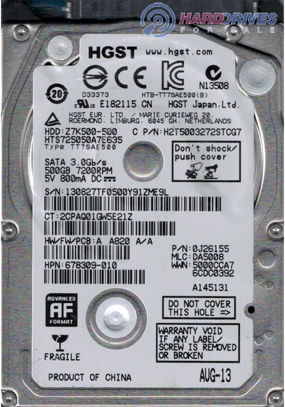 HTS725050A7E635