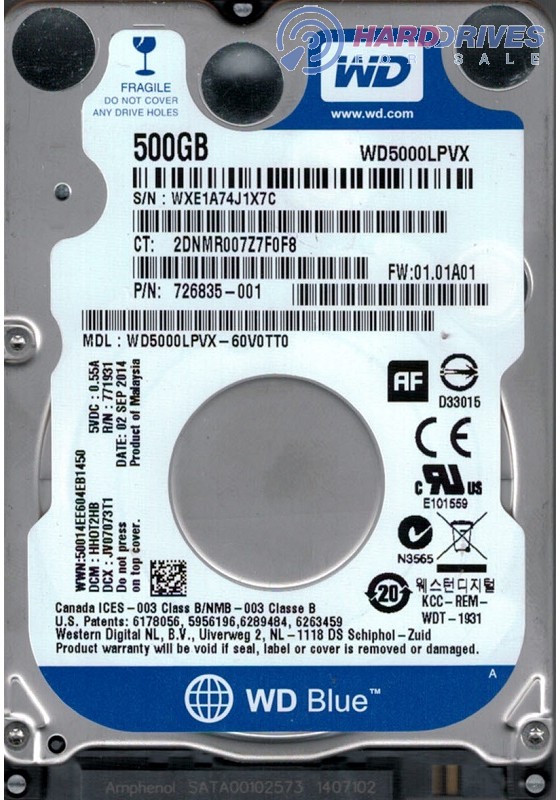 WD5000LPVX-60V0TT0