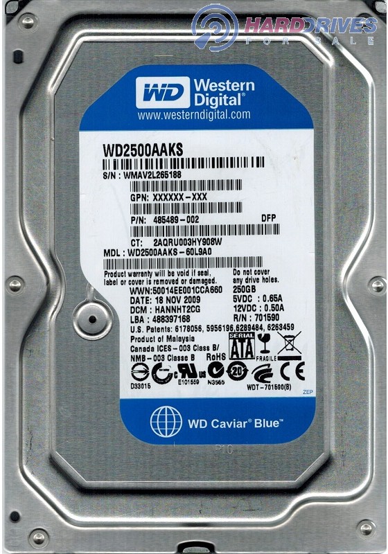 WD2500AAKS-60L9A0