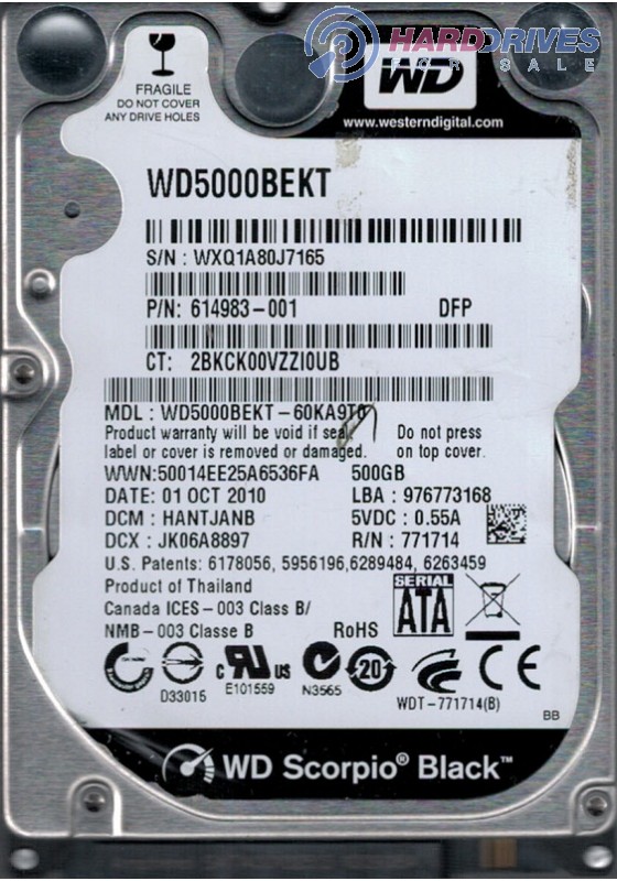 WD5000BEKT-60KA9T0