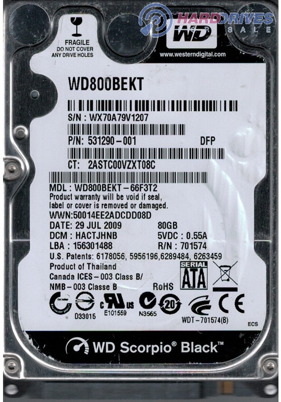 WD800BEKT-66F3T2