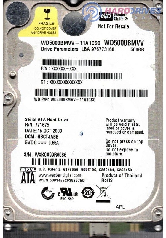 WD5000BMVV-11A1CS0
