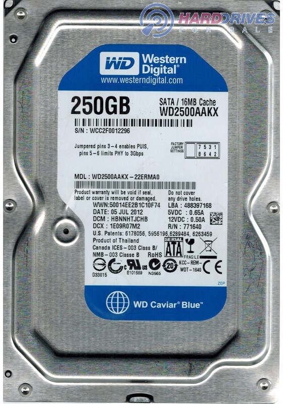 WD2500AAKX-22ERMA0