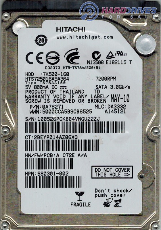HTS725016A9A364