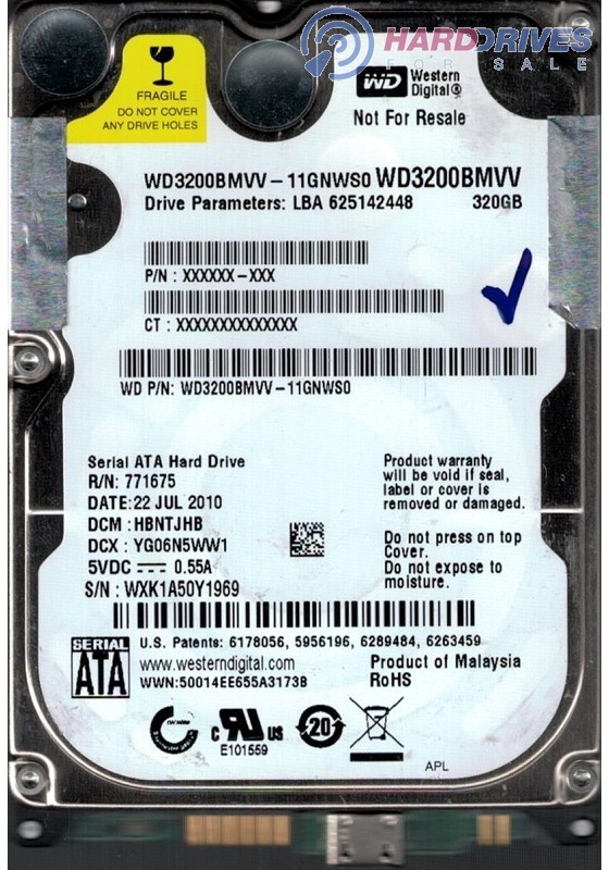 WD3200BMVV-11GNWS0