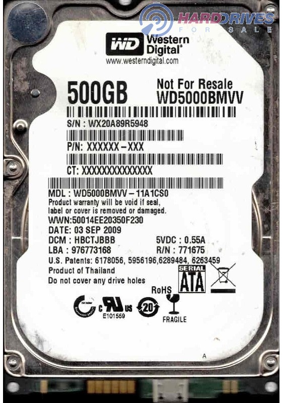 WD5000BMVV-11A1CS0