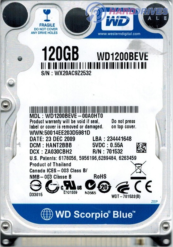 WD1200BEVE-00A0HT0