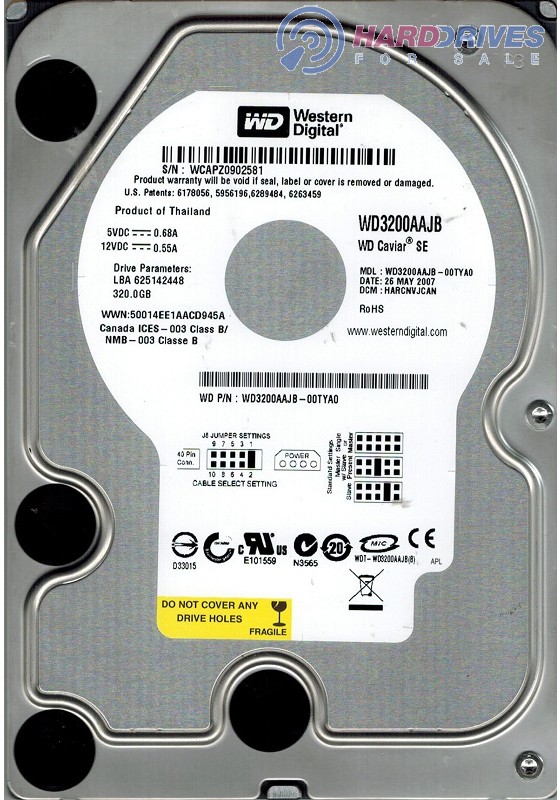 WD3200AAJB-00TYA0