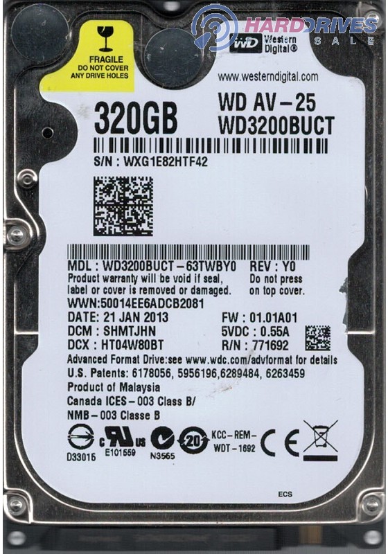 WD3200BUCT-63TWBY0 