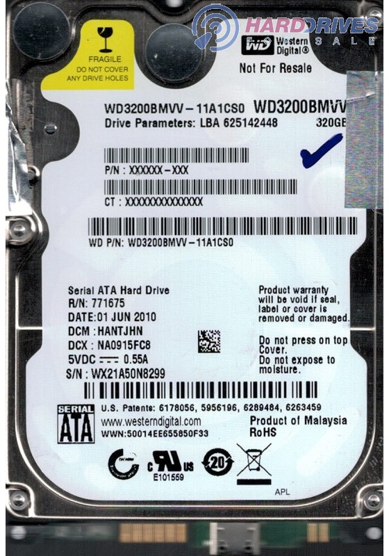 WD3200BMVV-11A1CS0