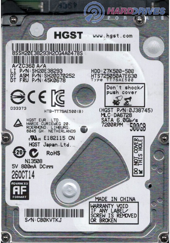 HTS725050A7E630