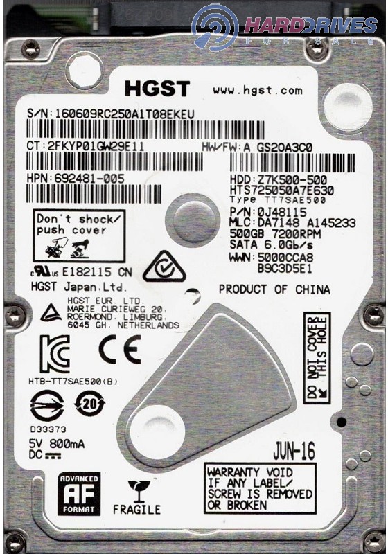 HTS725050A7E630
