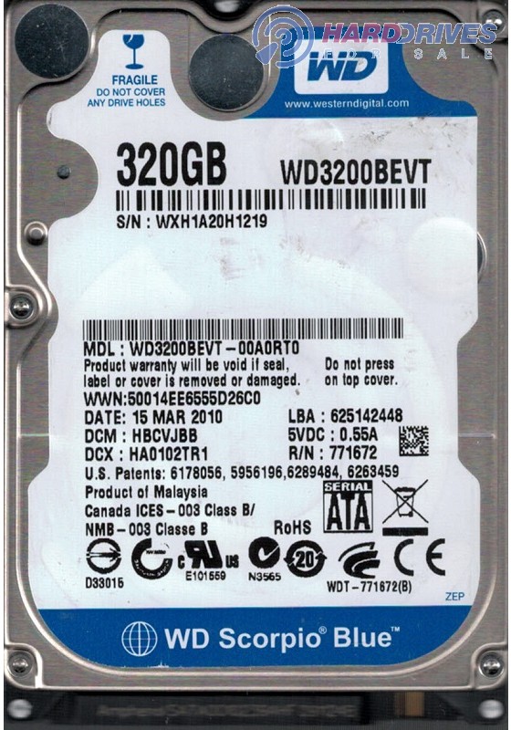 WD3200BEVT-00A0RT0