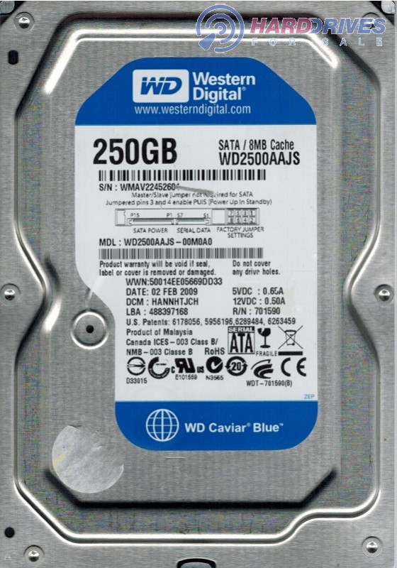 WD2500AAJS-00M0A0