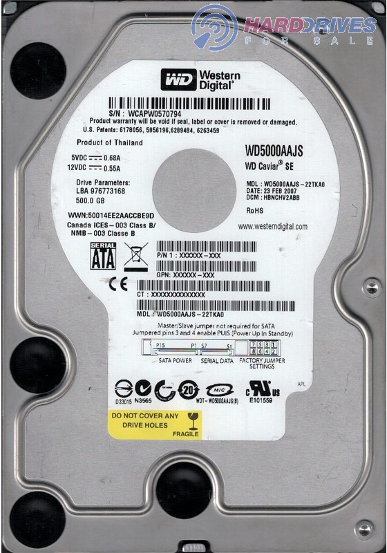 WD5000AAJS-22TKA0